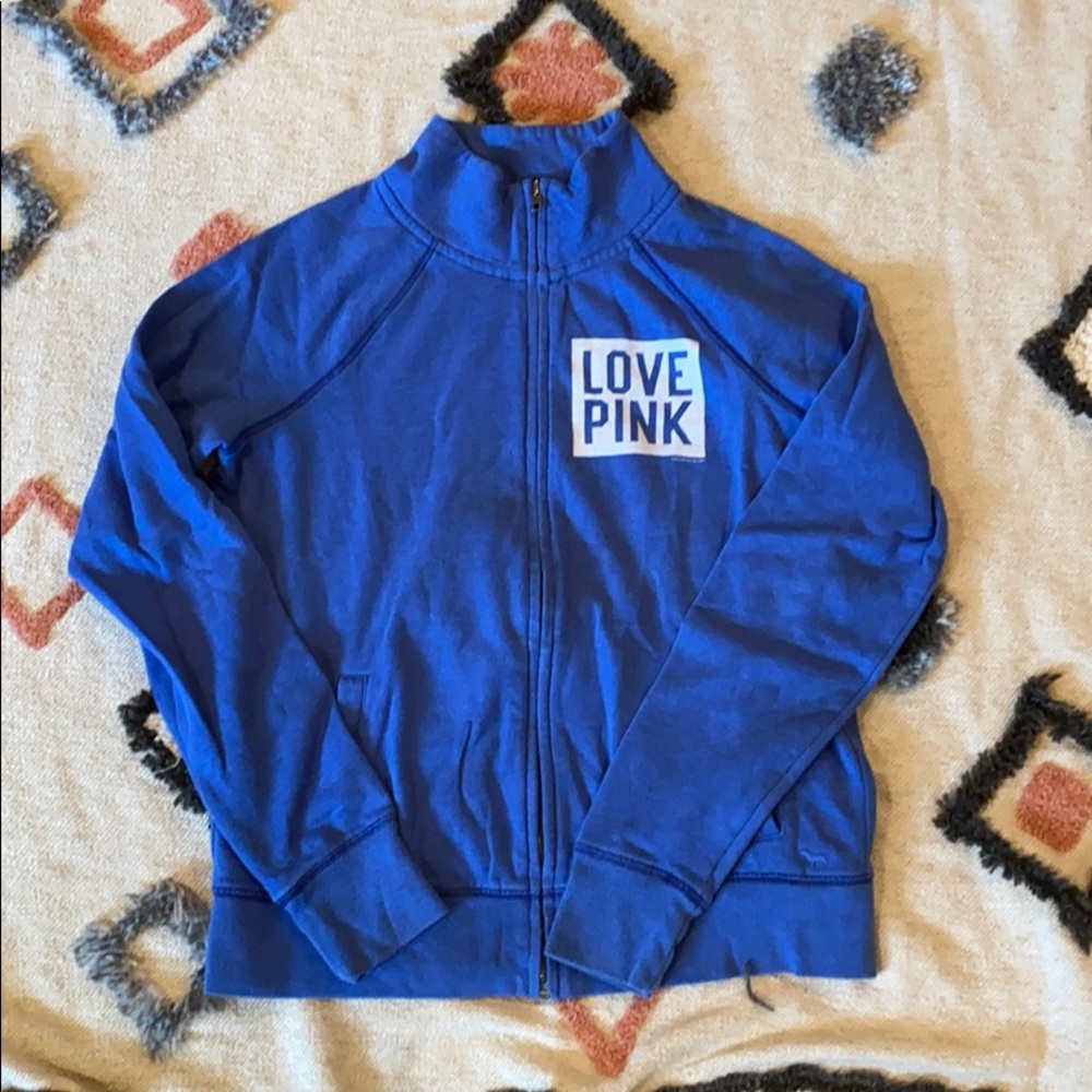 selling this comfy zip up sweatshirt from pink!